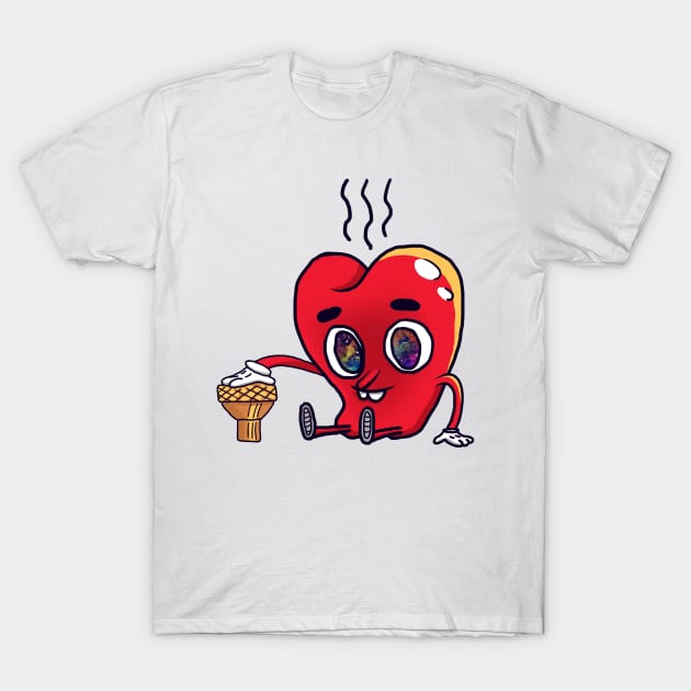 Galaxy Apple Bong T-Shirt by Zaharsky